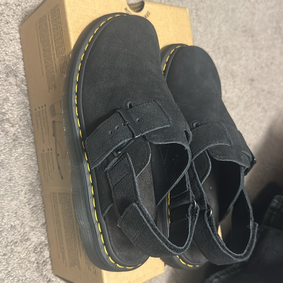 Dr. Martens JORGE II Black SUEDE SLINGBACK MULES MSRP$170 Wellmade & Versatile - Picture 14 of 15